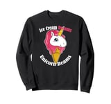 Ice Cream Dreams Unicorn Beams Sweets Magical Treat Sweatshirt