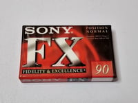 Sony FX 90 Blank Audio Cassette - IEC 1/Type 1 Normal - New &amp; Sealed