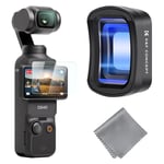 K&F Concept Filtre 1.2X Anamorphique Magnétique Effet Speciaux Compatible avec DJI OSMO Pocket 3 HD Étanche Anti des Rayures Léger Nano-revêtements Mince