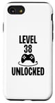 Coque pour iPhone SE (2020) / 7 / 8 Level 38 Jeu vidéo amusant débloqué pour anniversaire