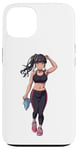 Coque pour iPhone 13 Anime et manga Style Fille portant des vêtements de sport