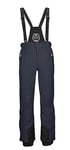 Killtec 30920-000 Enosh Pantalon de Ski Fonctionnel pour Homme avec Bretelles Amovibles, Protection des Bords et Jupe Pare-Neige Bleu Marine Taille L