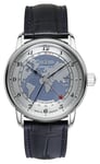 Zeppelin 8596-3 Friedrichshafen GMT Automatic (42mm) Silver Watch