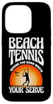 iPhone 14 Pro Beach Tennis Where The Sand Meets Your Serve Case