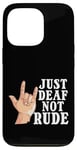 Coque pour iPhone 13 Pro Juste sourd, pas grossier, cher, conscience, malentendants, sourds, fierté