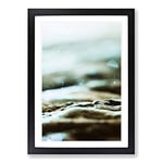 Big Box Art Magic of The Water in Abstract Framed Wall Art Picture Print Ready to Hang, Black A2 (62 x 45 cm)