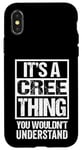 iPhone X/XS It's A Cree Thing You Wouldn't Understand First Name Case