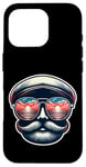 Coque pour iPhone 16 Pro Lunettes de soleil aviateur rétro Sunset Reflection