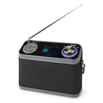 DAB+ Radio | Bordsdesign | DAB+ / FM | 2.4 " | Färgskärm | Batteridriven / Strömadapter | Digital | 24 W | Bluetooth | Hörlursu