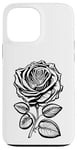 Coque pour iPhone 13 Pro Max Rose romantique