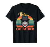 Retro Vintage The Cat Father - Cat Daddy Father's Day 2021 T-Shirt