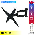 TV Wall Mount Bracket, Universal VESA, 13-50" TVs - Tilt Swivel Multi-Position