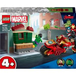LEGO Super Heroes Marvel 76287 - Iron Man, moottoripyörä ja Hulk