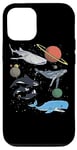 iPhone 15 Galaxy Space White Shark Fin Costume Adult Mens Womens shark Case