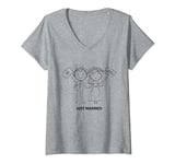 Womens Just Married Tshirt Game Over Mission Accomplished V-Neck T-Shirt