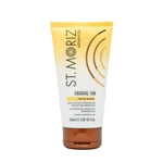 St. Moriz Advanced Tinted Gradual Tanning Lotion | Hydrating Gradual Tan Moisturiser with Anti-Ageing Q10 & Light Colour Coverage | Builds up a Natural Glow in 1 to 3 Applications | Vegan | 150ml