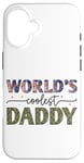 Coque pour iPhone 16 Motif camouflage Daddy le plus cool du monde