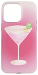 Coque pour iPhone 15 Pro Max Esthétique Rose Matrini Y2K Dirty Martini Lover Olive