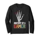 Video Games Gaming Anatomy Of A Gamer WASD Gaming Keyboard Long Sleeve T-Shirt