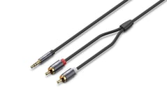 YHEMI Câble RCA Jack Audio,3.5mm Mâle vers 2 RCA Mâle Y Auxiliaire Audio Stéréo Câble,Compatible Smartphone,PC,Autoradio,Home Cinéma,Amplificateur,Chaîne HiFi,TV etc-8m