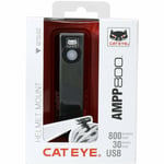 Cateye Bicycle Cycle Bike AMPP 800 With Helmet Mount Kit