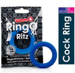 Screaming O RingO Ritz XL Cock Penis Silicone Ring | Large Size  3x Stretch Blue