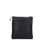 Armani Exchange Sac à bandoulière Plat avec Logo AX embossé, Homme, Noir, Einheitsgröße