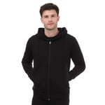 Hugo Boss Mens 3D Moulded Logo Zip Up Hoodie in Black Cotton - Size Large