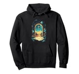 Cosmic Desert Portal Design for Dreamers and Stargazers Pullover Hoodie