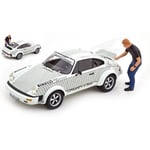 [FR] Schuco PORSCHE 911 COUPE 1969 W.ROHRL W/FIGURE 1:18 - SH0249