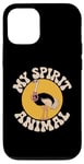 Coque pour iPhone 12/12 Pro Citation drôle d'autruche est mon esprit animal citations drôles d'autruche