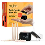 Mylee Facial Waxing Kit Nose Ear Hair Removal USB Mini Heater Applicator Sticks