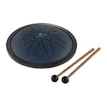 Meinl Sonic Energy Small Steel Tongue Drum, Navy Blue, G Minor, 8 Note