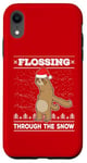 iPhone XR Flossing Through The Snow Sloth Ugly Christmas Sweater Floss Case