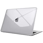 FINTIE Coque Compatible avec MacBook Air 13 M1 (A2337) / MacBook Air 13 2020 2019 2018 (A1932 / A2179) - Etui Rigide Housse de Protection en Plastique Mince Dur, Transparent Cristallin