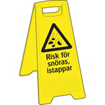 Skylt Systemtext Risk För Snöras Istapp 300x620 mm Plast