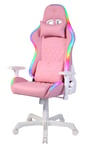 Deltaco PCH90 RGB Gaming chair in PU-leather. 332 LED Modes  Pink