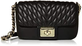 KARL LAGERFELD Agyness Crossbody, Sac à bandoulière Femme, Doré/Noir, Taille Unique