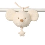 Nattou Peluche Musicale en Polyester, avec Musique, Souris, à Suspendre, env. 16 cm, Teddy, Blanc