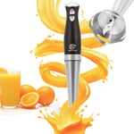 700W Electric Hand Blender Stick Food Processor Mixer Fruit Whisk Handheld Black