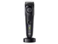 Braun Beardtrimmer 7 80708231, Tvättbar, Underhållsfri – Ingen Olja Behövs, Batteri, Svart