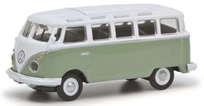 SCHUCO - VOLKSWAGEN T1c Samba Green and White - 1/87 - SCH26707