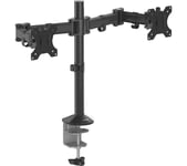 FELLOWES Reflex Dual Arm Tilt & Swivel 27" Monitor Desk Mount