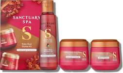 Sanctuary Spa Ruby Oud Starter Kit – Vegan Body & Bath Gift Set for Women