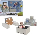 Minecraft Mayhem Playset with Steve Character Figure, Launching Cart and Accessories, Creation, Exploration and Survival Game for Kids Ages 6 Years and Older