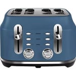 Rangemaster RMCL4S201SB Classic 4 Slice Toaster - Stone Blue