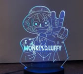 Uusi 3d Night Light Anime Käsintehty usb musta kosketuskaukosäädin 16 väriä Creative pieni pöytälamppu 30 musta kosketus värikäs