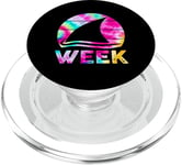 2025 Week Retro Shark Fin Lover Sea Ocean Animal Summer Trip PopSockets PopGrip for MagSafe