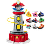 Paw Patrol Tornet Stor Storlek Pat Patrol Canina Lookout Modle Leksaker Set Hundar Fordon Actionfigur för Pojke Barn Födelsedagspresent-WELLNGS tower with 9pcs dog