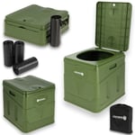 Lidsters Compact PORTABLE LOO TOILET Foldable Carp Fishing + 120 POO BAGS